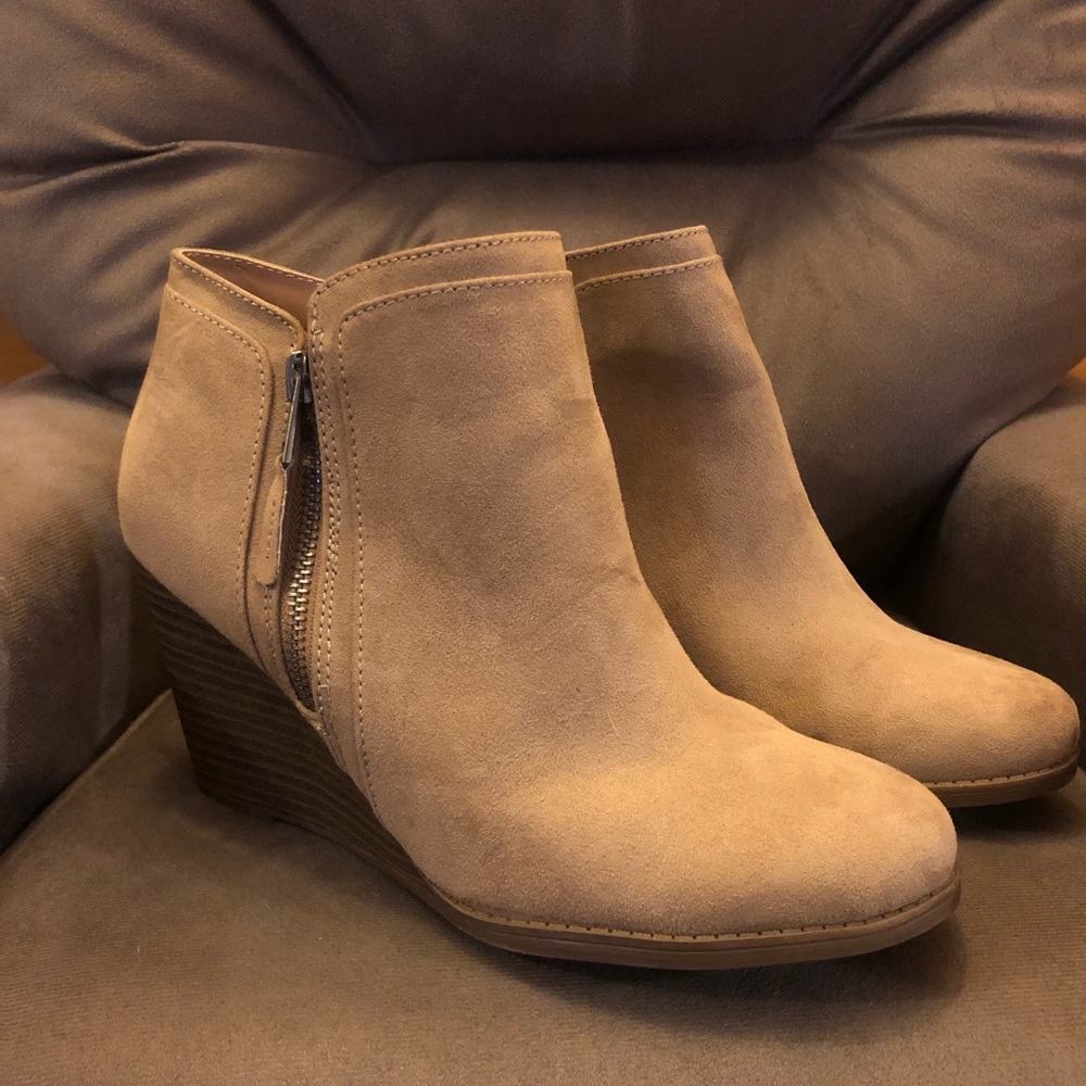 Wedge booties.
